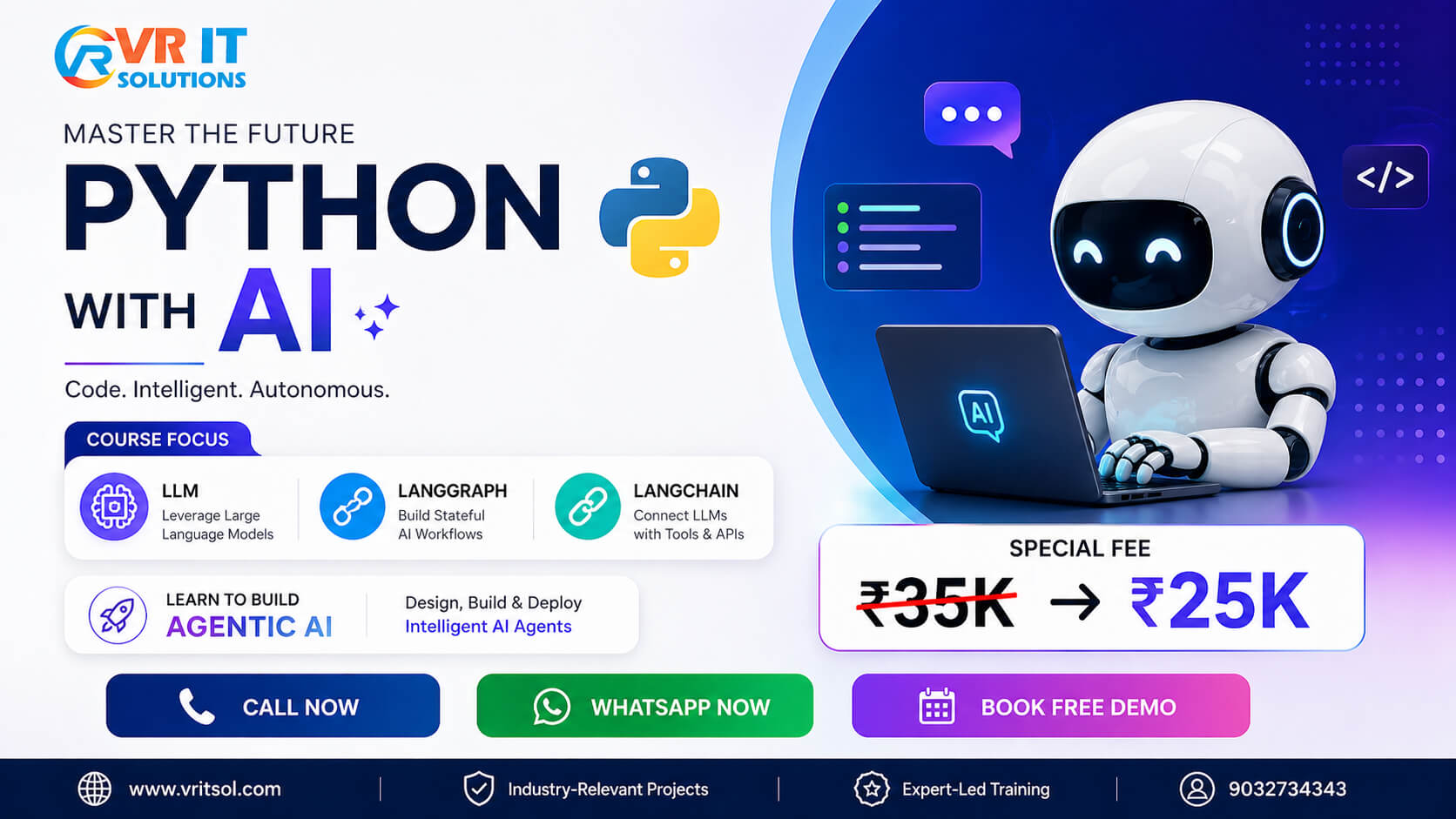 Python with AI Training in Hyderabad — VR IT Solutions Ameerpet