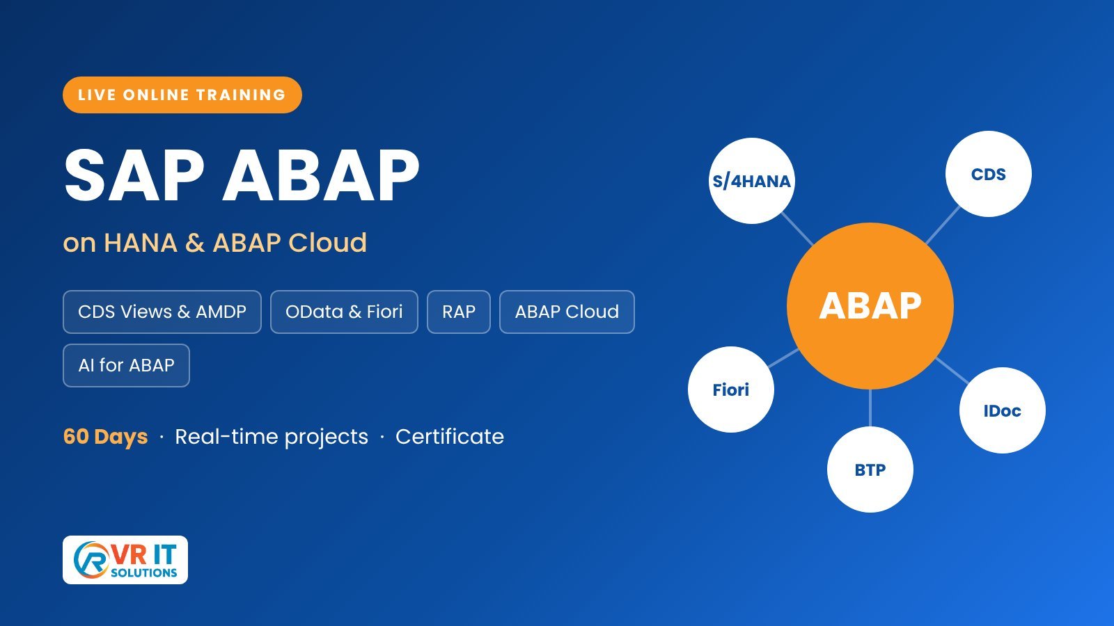 SAP ABAP on HANA Online Training in Hyderabad - VR IT Solutions