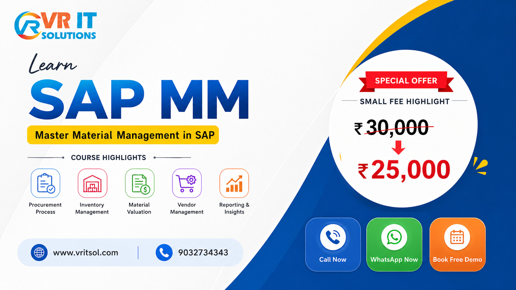 SAP MM Training in Hyderabad - VR IT Solutions Ameerpet