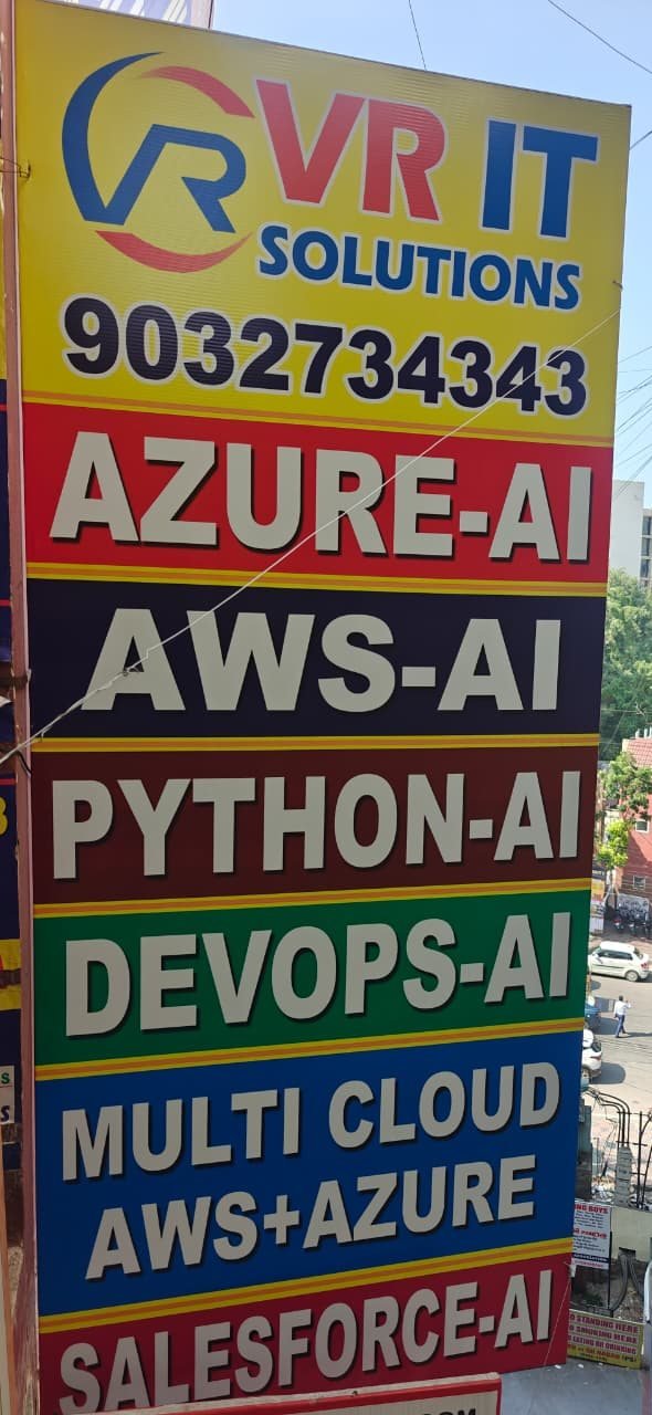VR IT Solutions signboard at Aditya Enclave, Ameerpet