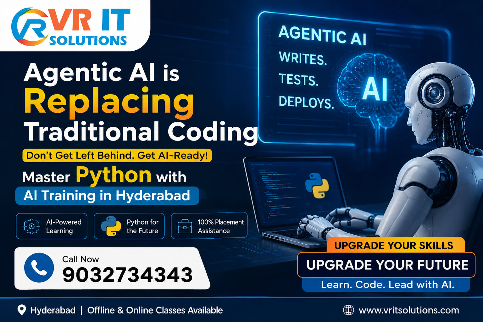 Agentic AI is Replacing Traditional Coding — Master Python with AI Training in Hyderabad Before Your Job Does