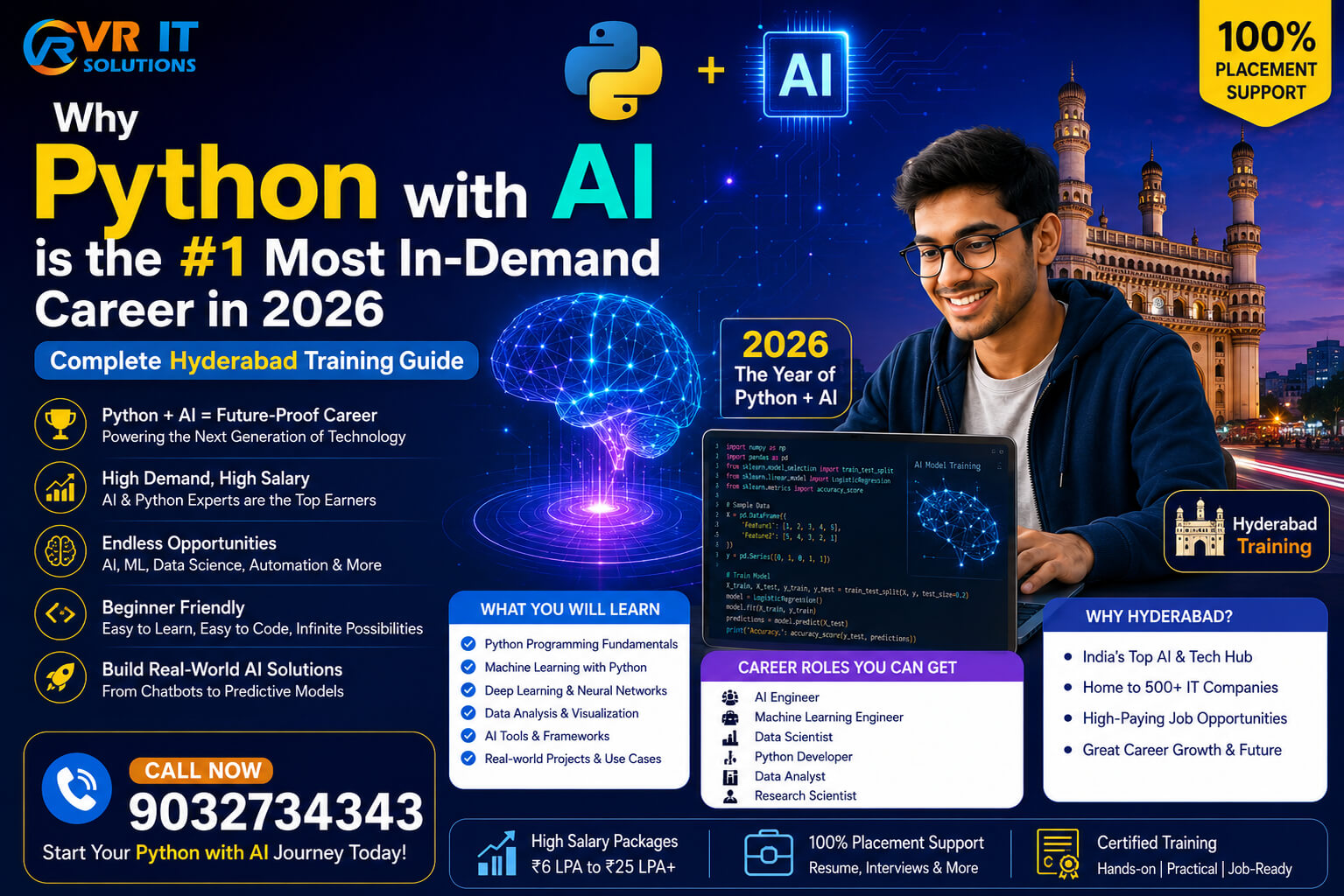 Why Python with AI is the #1 Most In-Demand Career in 2026 — Complete Hyderabad Training Guide
